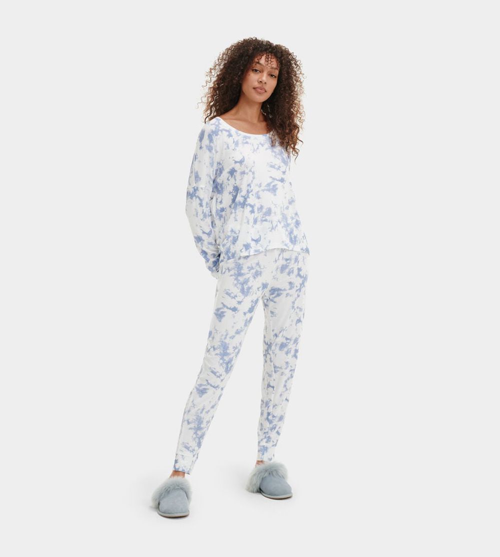 Ugg Sleepwear Canada - Ugg Women's Birgit Print Lounewear Set Whirlpool Tie Dye